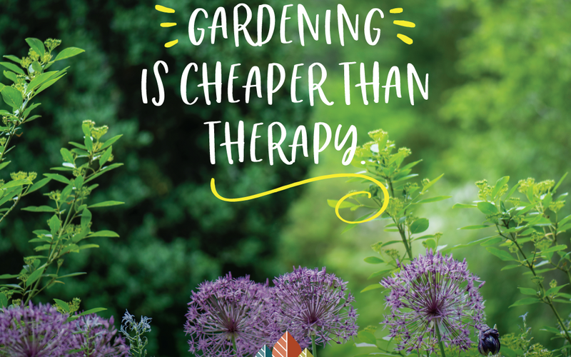 thumbnail image for blog post: Gardening is cheaper than therapy